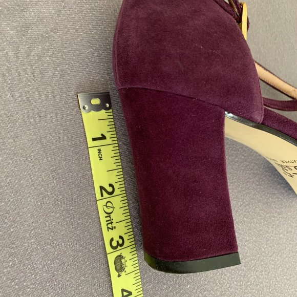 2/$25 - 9.2.5. So Soft Blackberry Wine Suede Block Heels - Size 8.5M - Picture 12 of 12